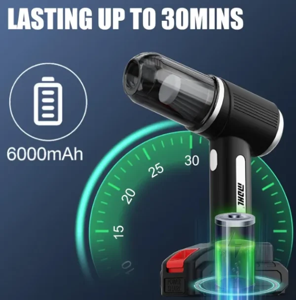 Rechargeable Portable Vacuum Cleaner (MDHL:163) - Image 3