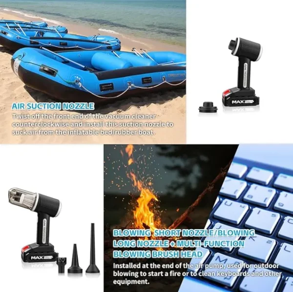 Rechargeable Portable Vacuum Cleaner (MDHL:163) - Image 2