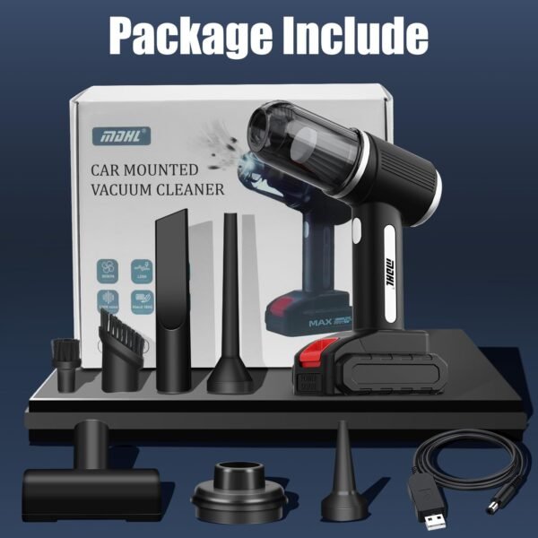 Rechargeable Portable Vacuum Cleaner (MDHL:163) - Image 4